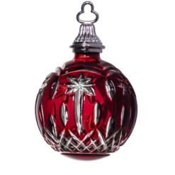 Waterford Annual Ornament ‘2012 Lismore’ Ruby Red Bauble 2.9 In