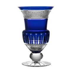Fabergé Xenia Blue Vase 8.7 In