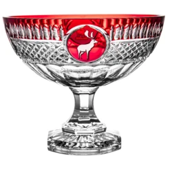 Fabergé Hunter Ruby Red Bowl 9.8 In