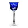 Butterfly Blue Large Wine Glass