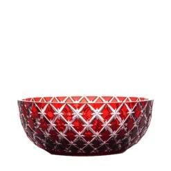 Stars Ruby Red Bowl 8.3 In