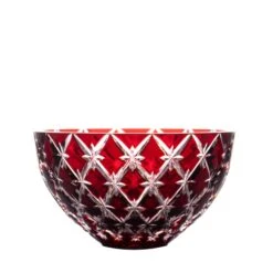 Stars Ruby Red Small Bowl 4.3 In