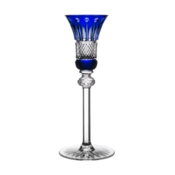 Fabergé Xenia Blue Candle Holder 7.7 In