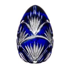 Radiance Blue Egg Paperweight 3.9 In