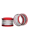 Fabergé Xenia Ruby Red Napkin Ring Set Of 2