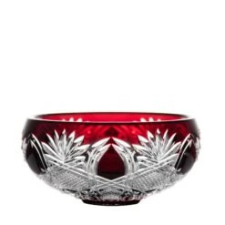 Fabergé Czar Imperial Ruby Red Small Bowl 4.7 In