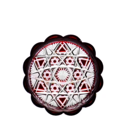 Fabergé Czar Imperial Ruby Red Bottle Coaster 4.7 In