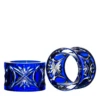 Fabergé Czar Imperial Blue Napkin Ring Set Of 2