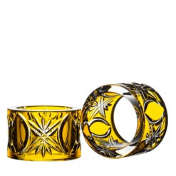 Fabergé Czar Imperial Golden Napkin Ring Set Of 2
