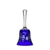 Marsala Blue Christmas Bell 7.5 In