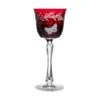 Butterfly Ruby Red Large Wine Glass