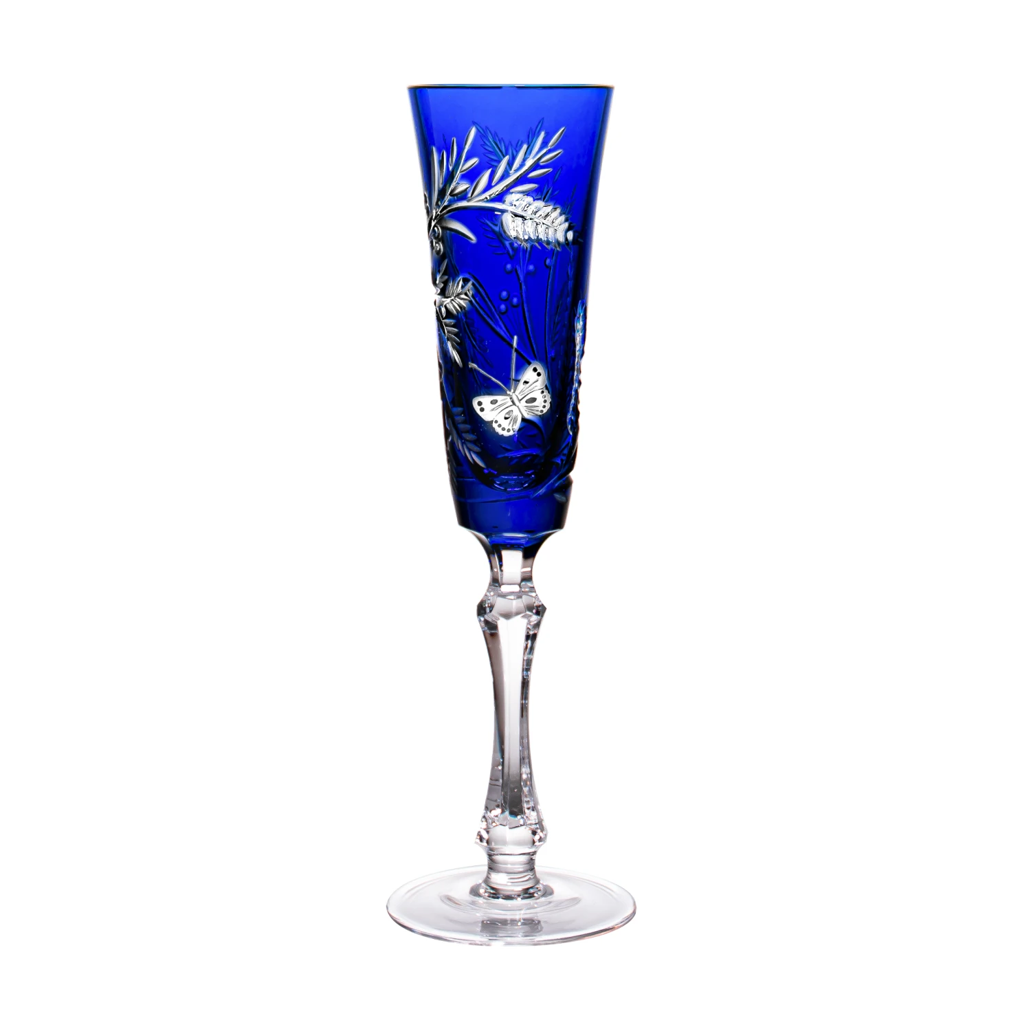Butterfly Blue Champagne Flute 1 Butterfly Blue Champagne Flute