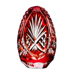 Hopefulness Ruby Red Egg Paperweight 5.1 In