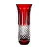 Fabergé Xenia Ruby Red Vase 6.2 In