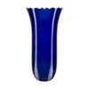 Double Cased Blue Vase 11.8 In