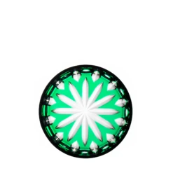 Fabergé Salute Green Coaster 3.5 In