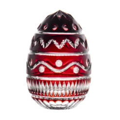 Elation Ruby Red Egg Paperweight 4.7 In