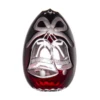 Christmas Ruby Red Egg Paperweight 4.7 In