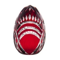 Empathy Ruby Red Egg Paperweight 4.7 In
