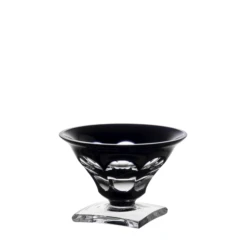 Fabergé Lausanne Black Salt Dish 2.8 In