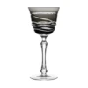 Birks Crystal Silver Ribbon Grey Small Wine Glass
