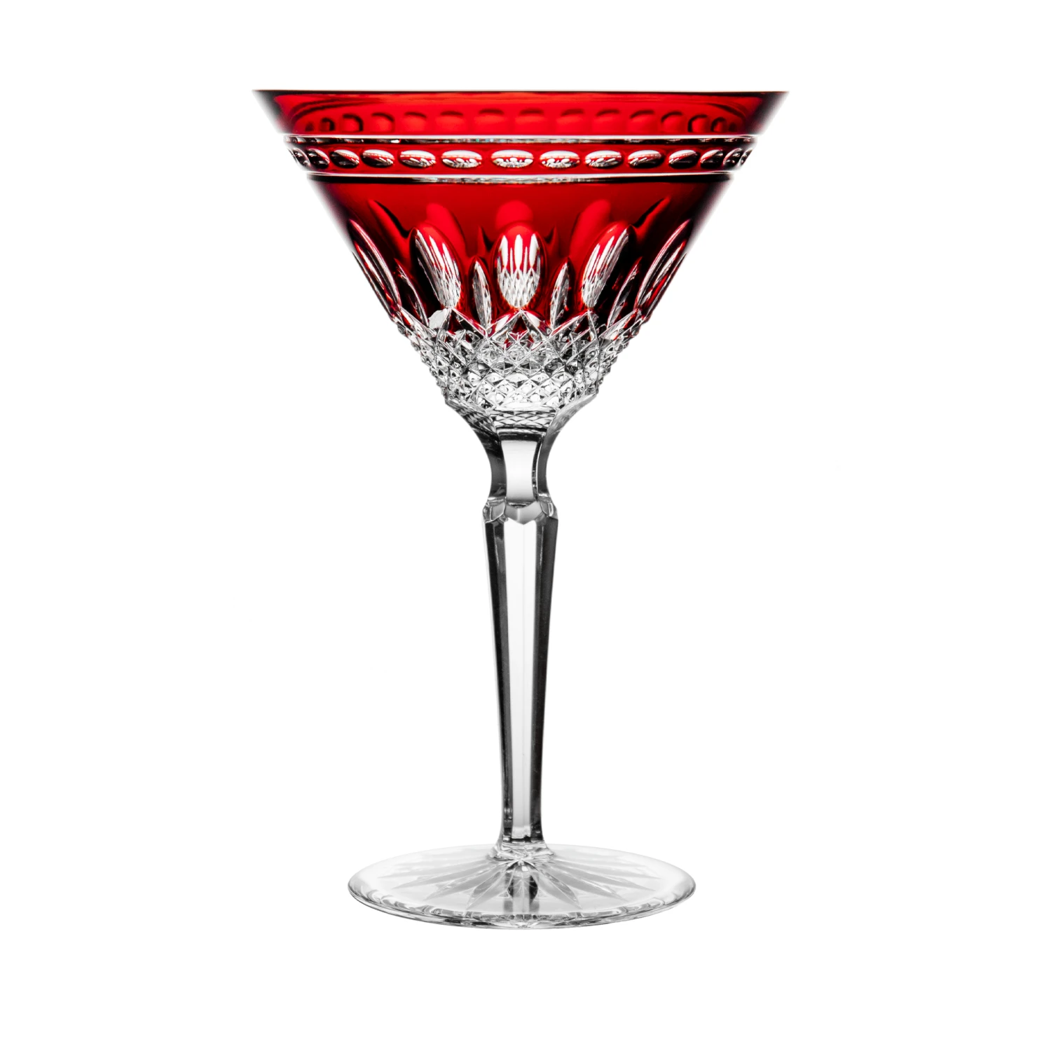 Waterford Clarendon Ruby Red Martini Glass 1 Waterford Clarendon Ruby Red Martini Glass