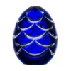 Fabergé Pine Cone Blue Egg Paperweight 2.4 In