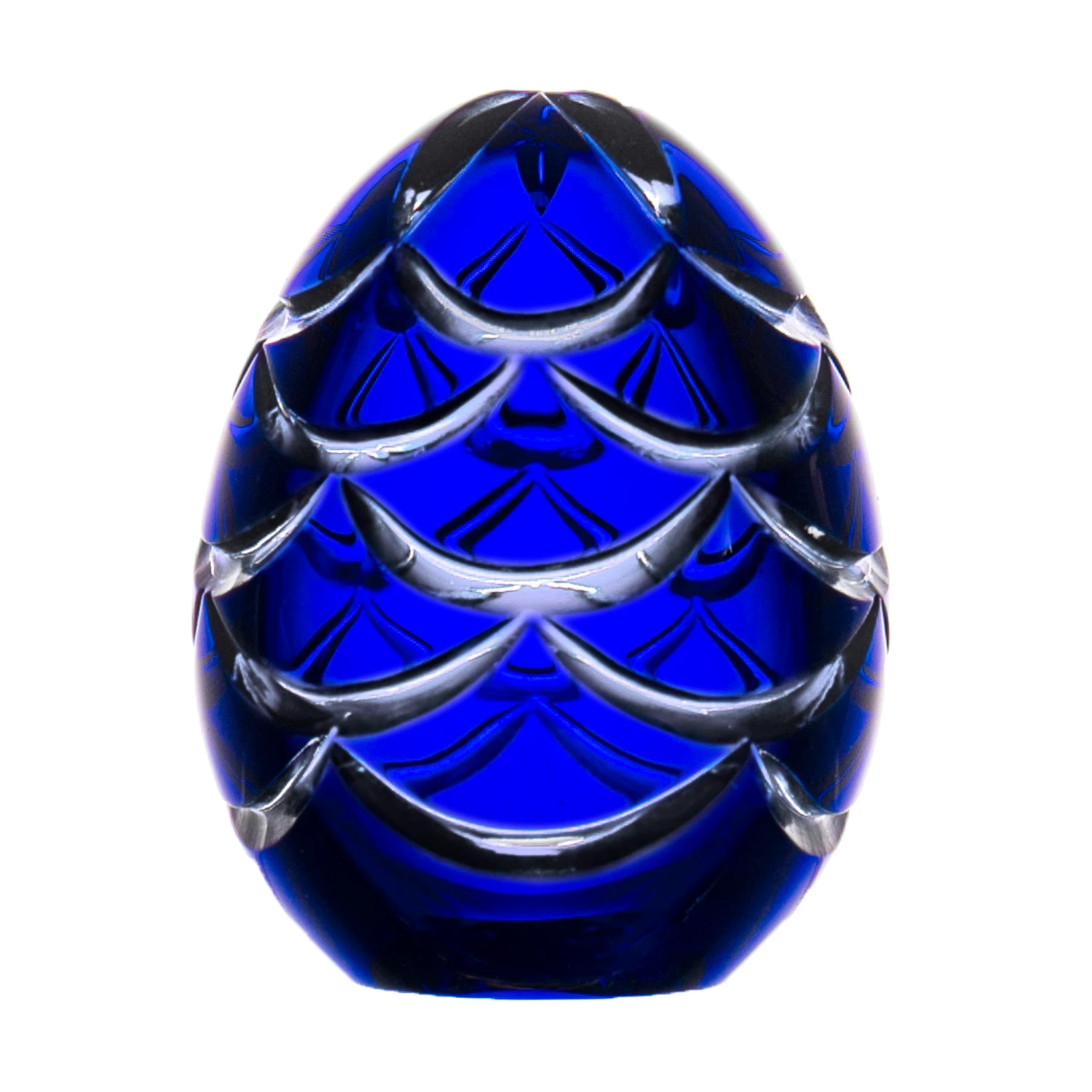 Fabergé Pine Cone Blue Egg Paperweight 2.4 In 1 Fabergé Pine Cone Blue Egg Paperweight 2.4 In