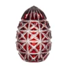 Delight Ruby Red Egg Paperweight 3.9 In