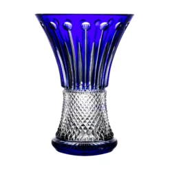 Fabergé Xenia Blue Vase 8.1 In