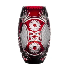 Fabergé Czar Bellagio Ruby Red Vase 9.1 In