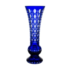 Evelyn Blue Vase 13.8 In