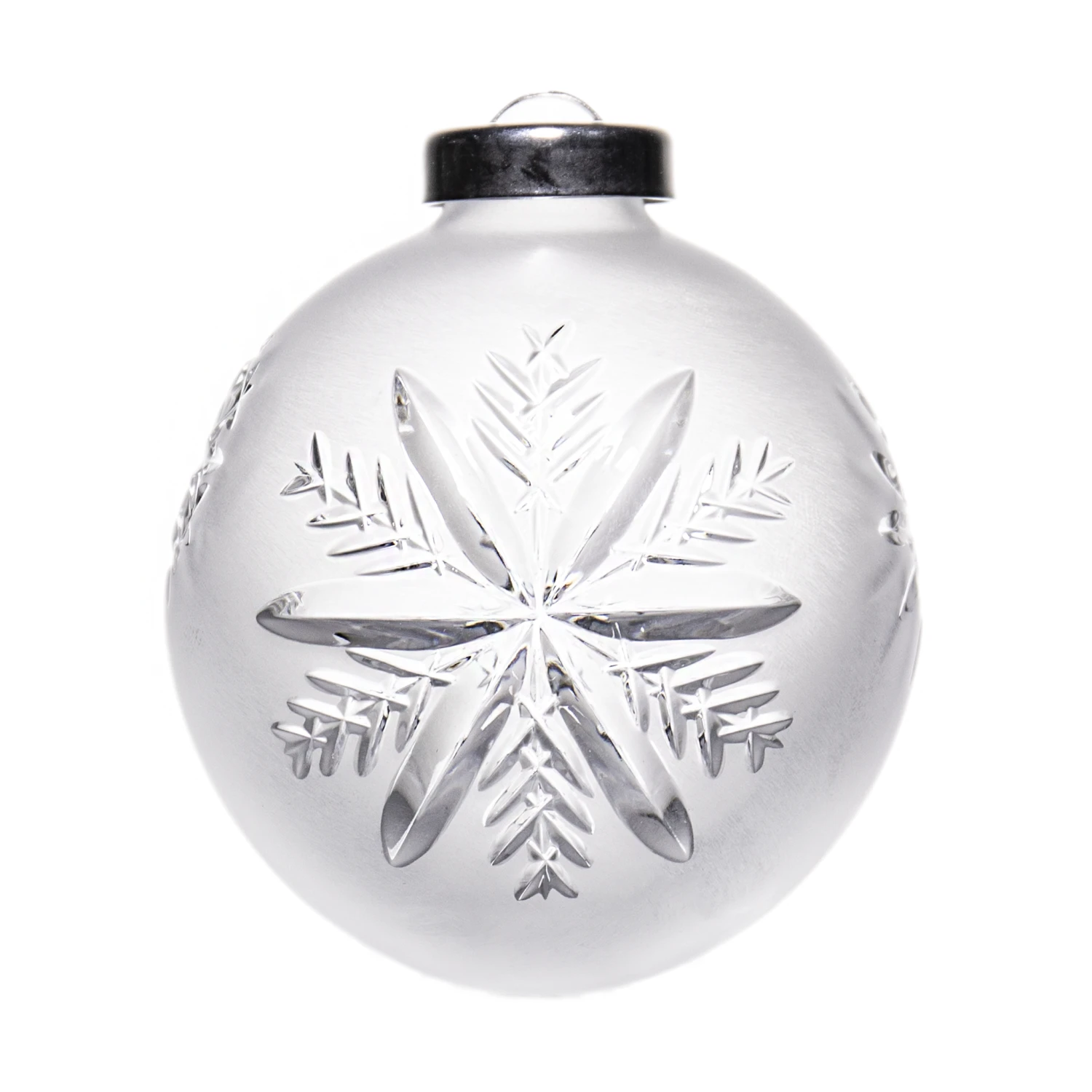 Snow Crystals Frosty Ball Ornament 2.9 In 1 Snow Crystals Frosty Ball Ornament 2.9 In