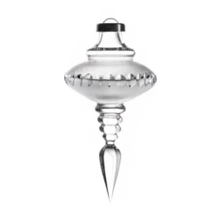 Frosty Christmas Spire Ornament 4.7 In