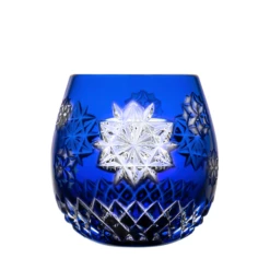 Snowflake Wishes Blue Votive 3.3 In