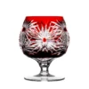 Easter Ruby Red Brandy Glass