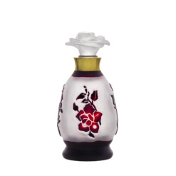 Daffodil Ruby Red Perfume Bottle 2 Oz With Gold Accent