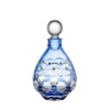 Gaze Light Blue Perfume Bottle With Gold Accent 6.8 Oz