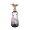 Frankfurt Purple Perfume Bottle With Gold Accent 14.2 Oz