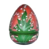 Snow Lily Double Cased Golden Red - Green - White Egg Box 15 In