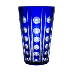 Fabergé Salute Blue Vase 9.8 In