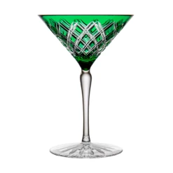 Fabergé Athenee Green Martini Glass