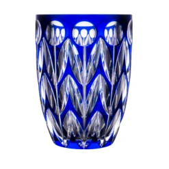 Fabergé Tulip Blue Vase 7.5 In
