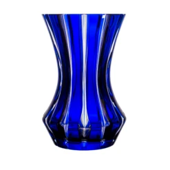 Fabergé Paralelle Blue Vase 7.9 In