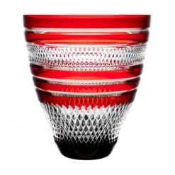 John Rocha At Waterford Voya Ruby Red Vase 10.2 In
