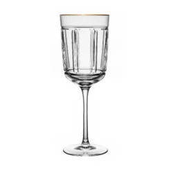 Ralph Lauren Chatillon Large Wine Glass With Gold Rim