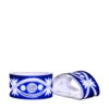 Amy Double Cased Blue And White Napkin Ring Set Of 2