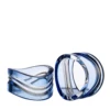 Wave Light Blue Napkin Ring Set Of 2