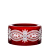 Avery Double Cased Ruby Red Ashtray 5.9 In