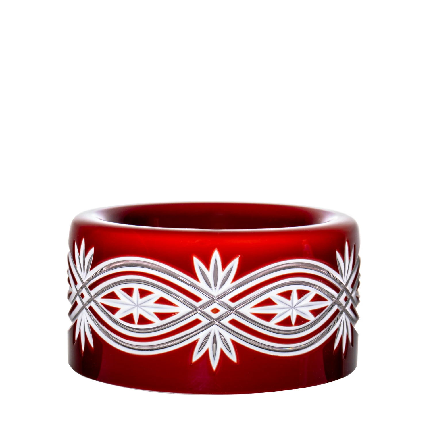 Avery Double Cased Ruby Red Ashtray 5.9 In 1 Avery Double Cased Ruby Red Ashtray 5.9 In